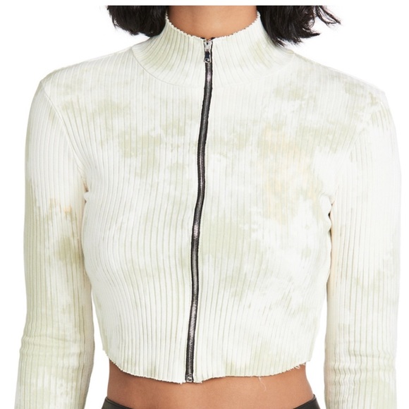NWT Cotton Citizen Ibiza Turtleneck in Buttercream Splatter - Picture 2 of 4